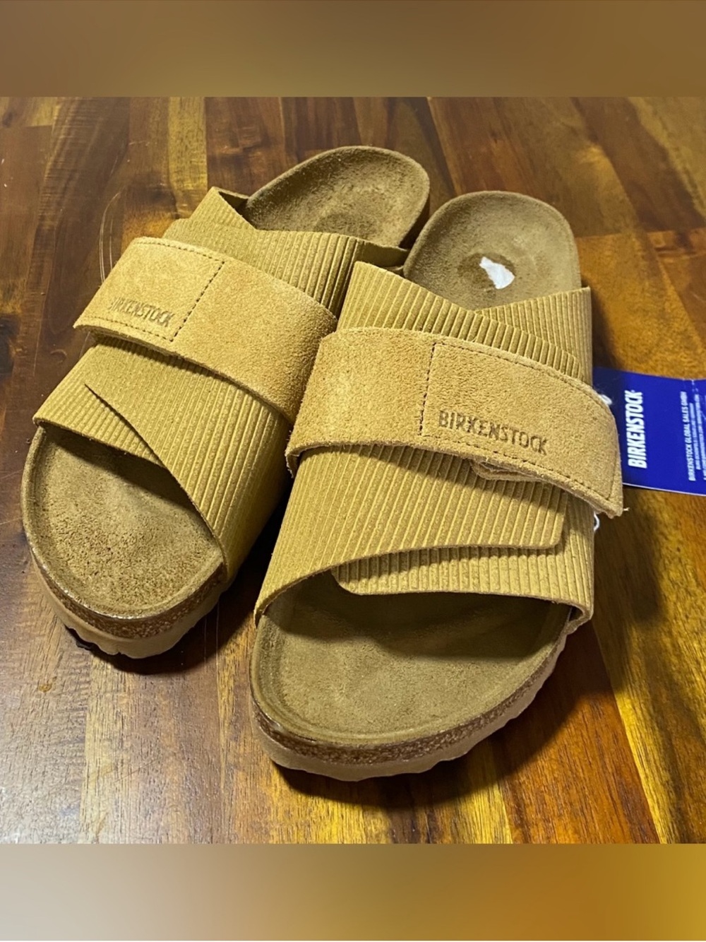 NWT Birkenstock women's
Suede Slide Sandals relaxed feet, vacation, summer. - Picture 2 of 4